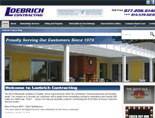 Tablet Screenshot of loebrichcontracting.com